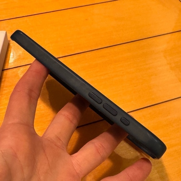 APPLE iphone 15 promax phone case official silicone case storm blue w box - Picture 8 of 14